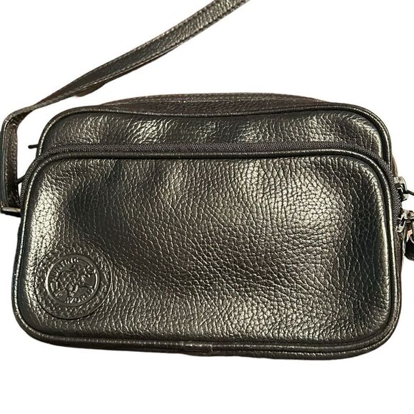 Hunting World Black Leather Crossbody Bag - Picture 6 of 14